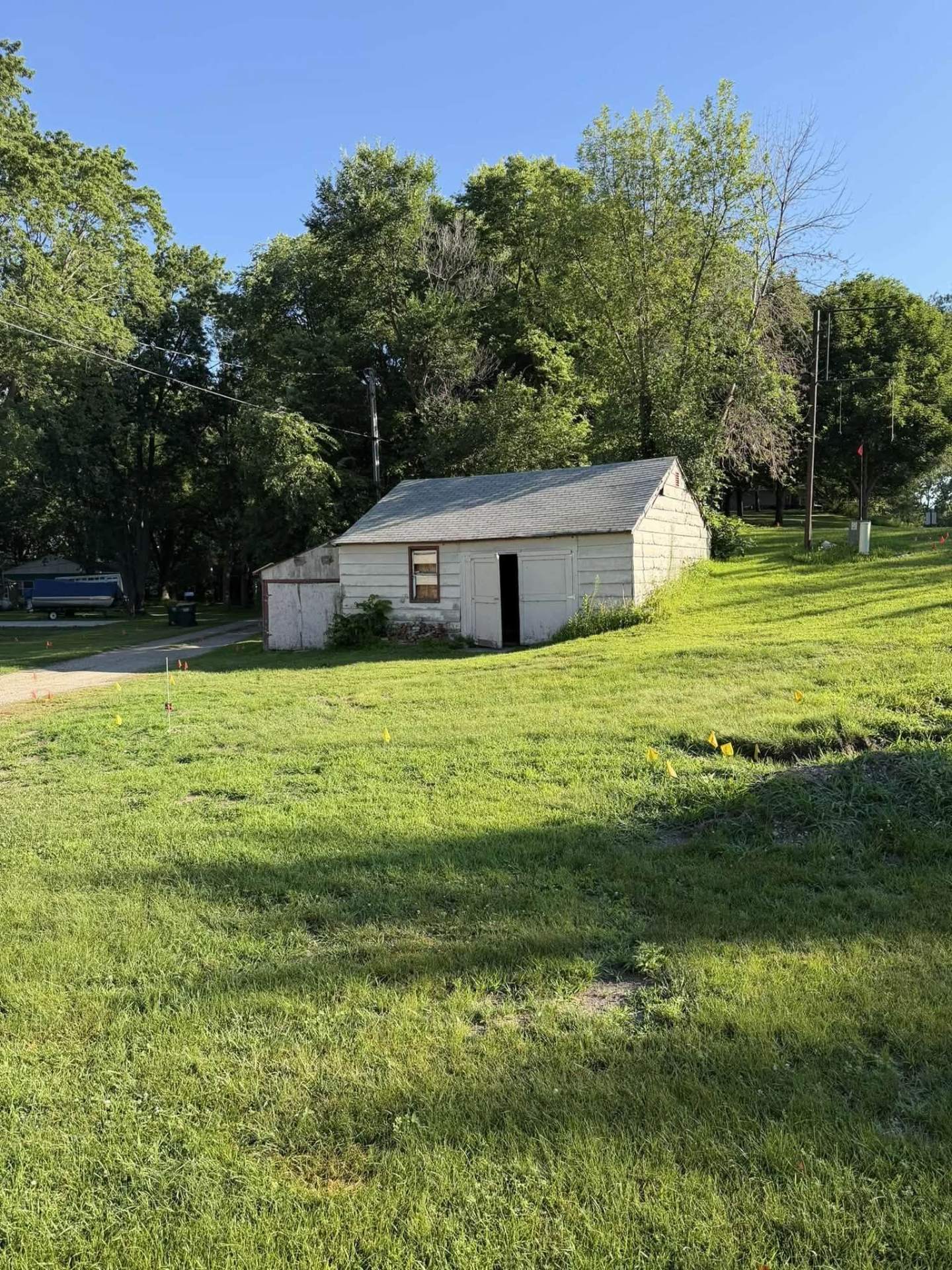 Old shed before demolition