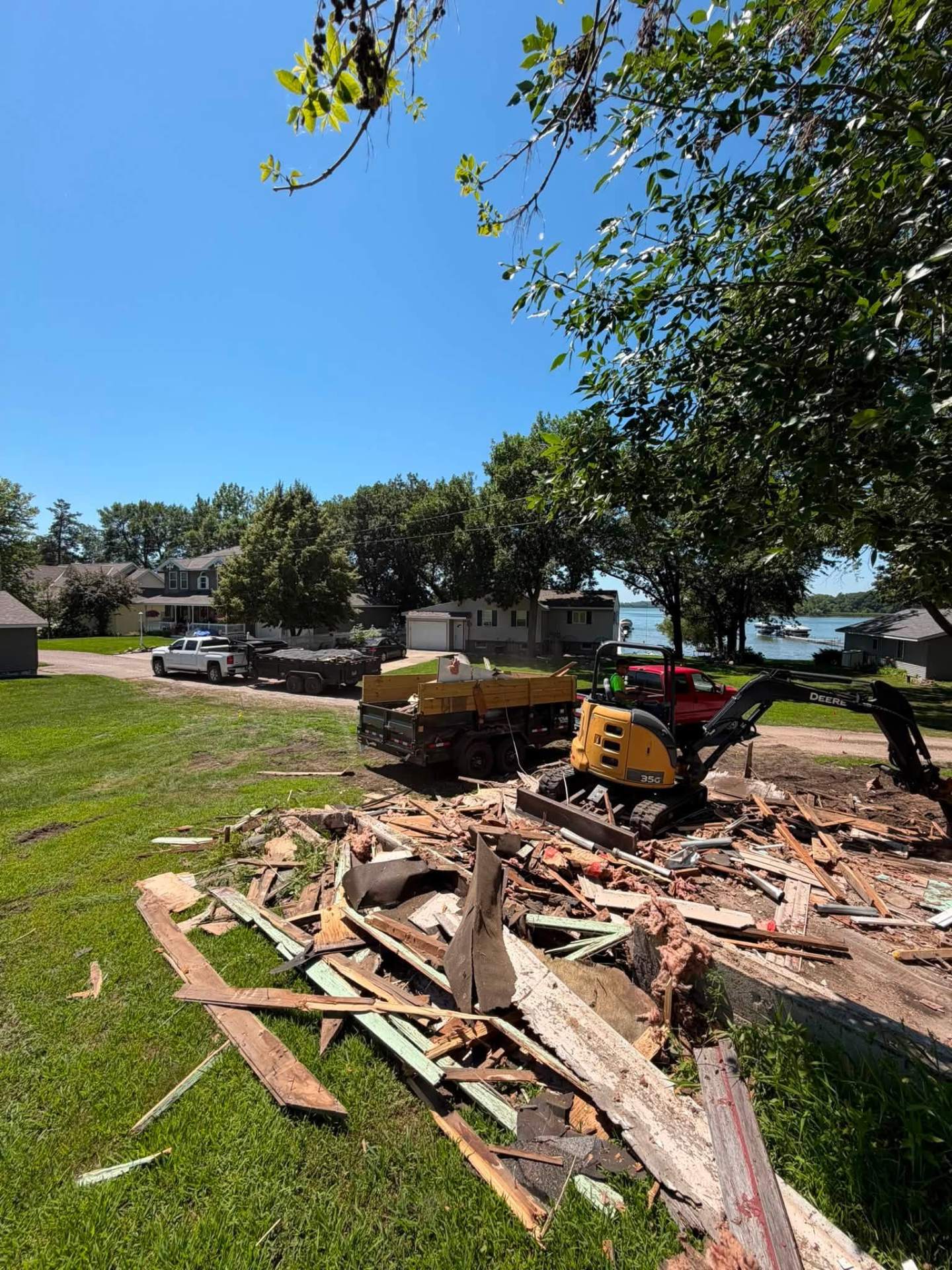 Lakeside property clearing